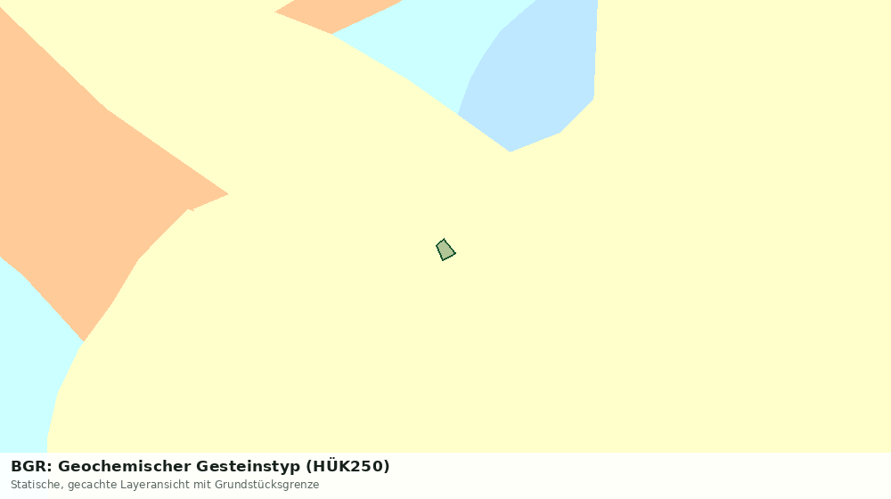 Statische Kartenansicht: BGR: Geochemischer Gesteinstyp (HÜK250)