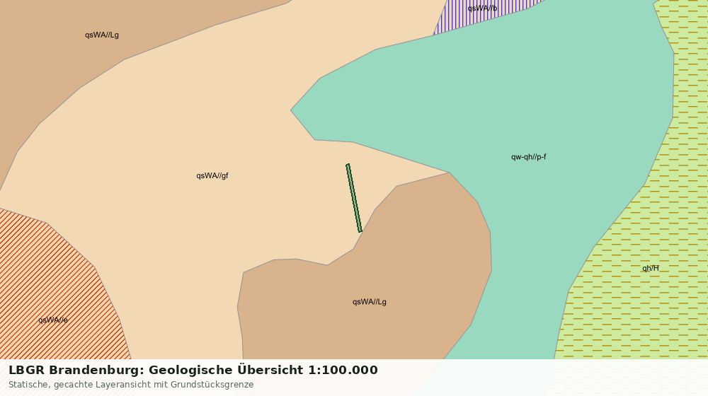 Statische Kartenansicht: LBGR Brandenburg: Geologische Übersicht 1:100.000