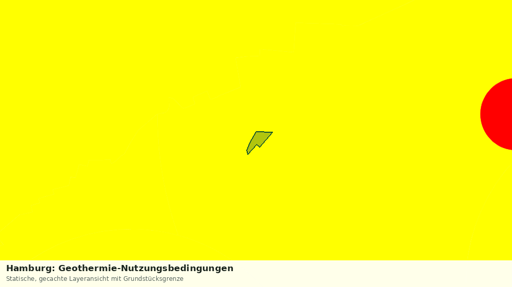 Statische Kartenansicht: Hamburg: Geothermie-Nutzungsbedingungen