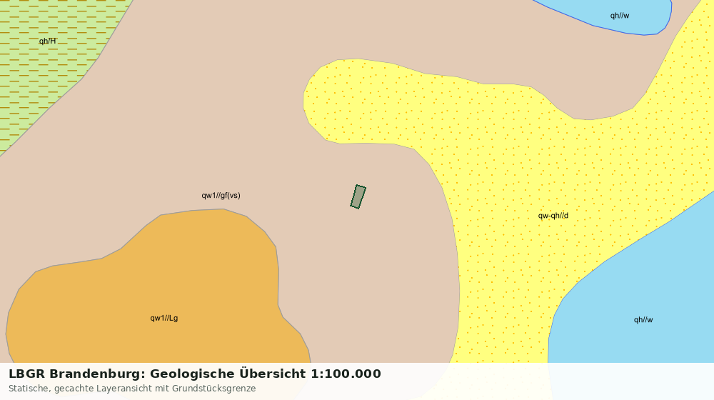 Statische Kartenansicht: LBGR Brandenburg: Geologische Übersicht 1:100.000