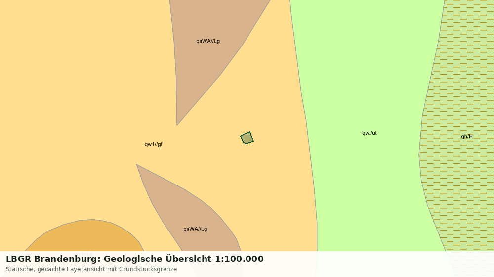 Statische Kartenansicht: LBGR Brandenburg: Geologische Übersicht 1:100.000