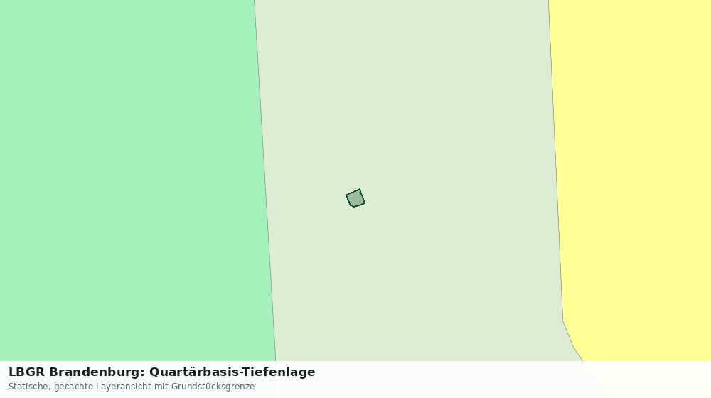 Statische Kartenansicht: LBGR Brandenburg: Quartärbasis-Tiefenlage
