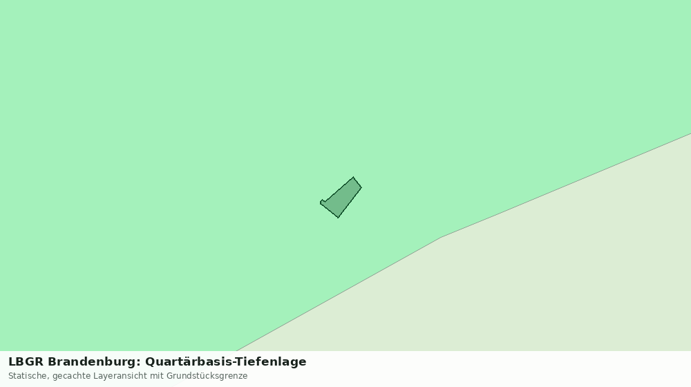 Statische Kartenansicht: LBGR Brandenburg: Quartärbasis-Tiefenlage