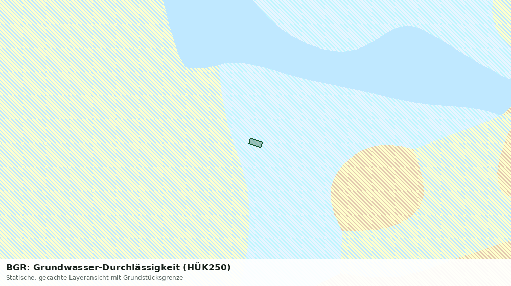 Statische Kartenansicht: BGR: Grundwasser-Durchlässigkeit (HÜK250)