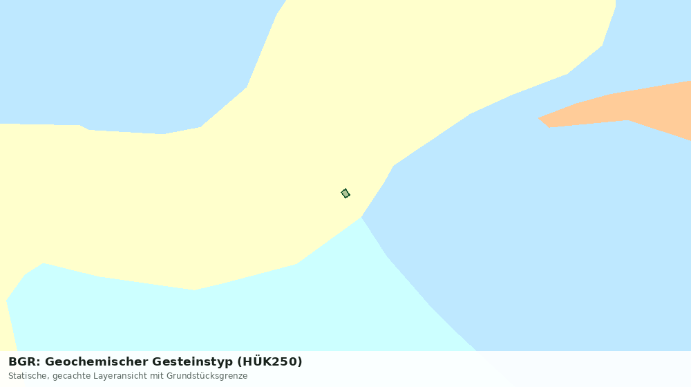 Statische Kartenansicht: BGR: Geochemischer Gesteinstyp (HÜK250)