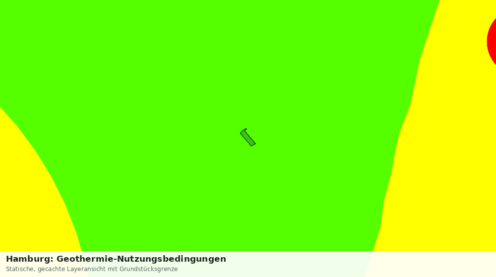 Statische Kartenansicht: Hamburg: Geothermie-Nutzungsbedingungen