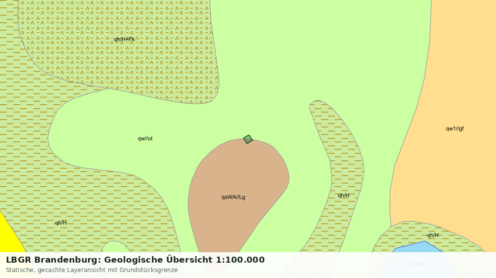 Statische Kartenansicht: LBGR Brandenburg: Geologische Übersicht 1:100.000