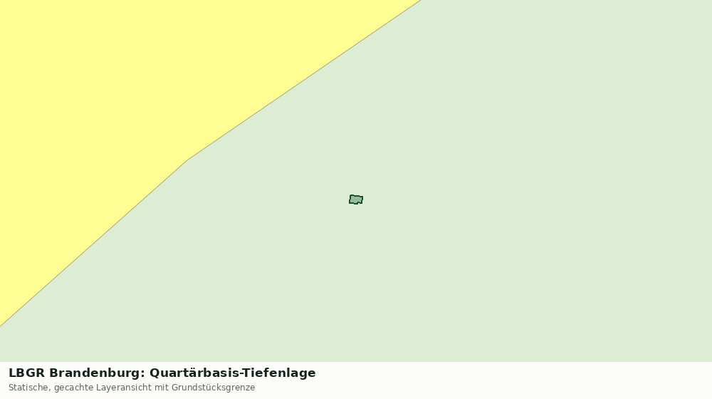 Statische Kartenansicht: LBGR Brandenburg: Quartärbasis-Tiefenlage