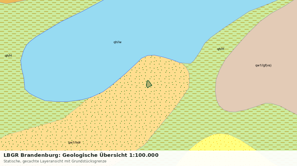 Statische Kartenansicht: LBGR Brandenburg: Geologische Übersicht 1:100.000