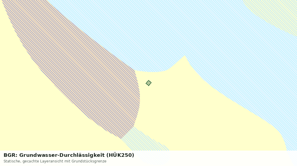 Statische Kartenansicht: BGR: Grundwasser-Durchlässigkeit (HÜK250)