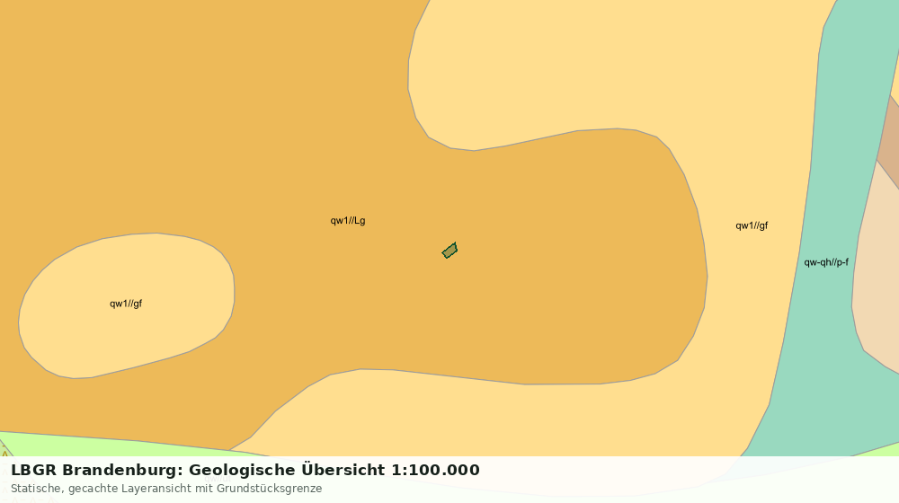 Statische Kartenansicht: LBGR Brandenburg: Geologische Übersicht 1:100.000