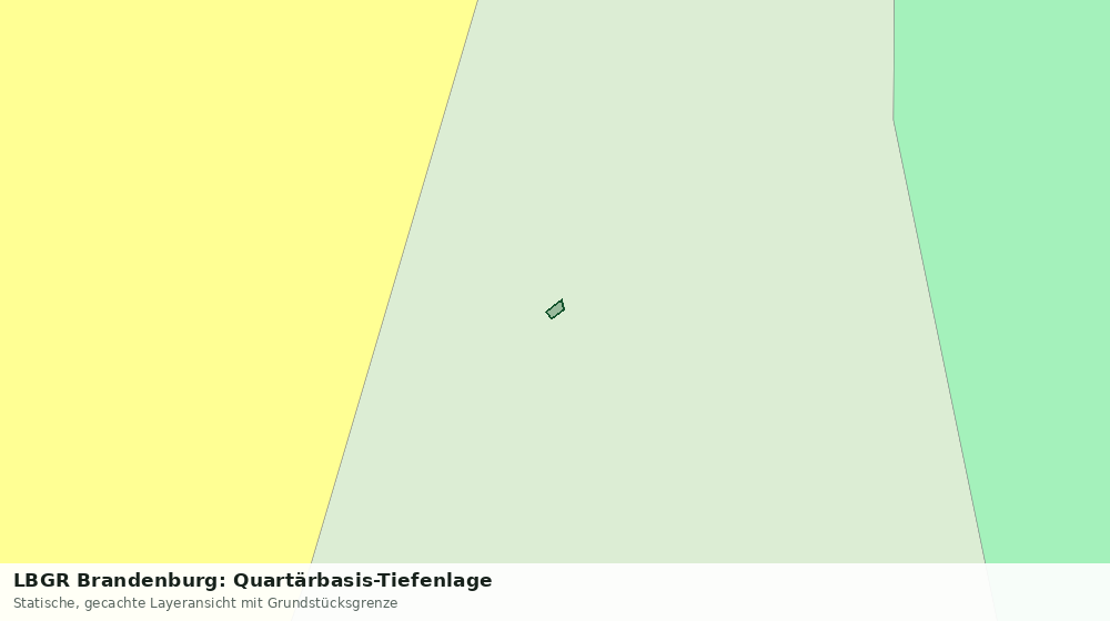 Statische Kartenansicht: LBGR Brandenburg: Quartärbasis-Tiefenlage