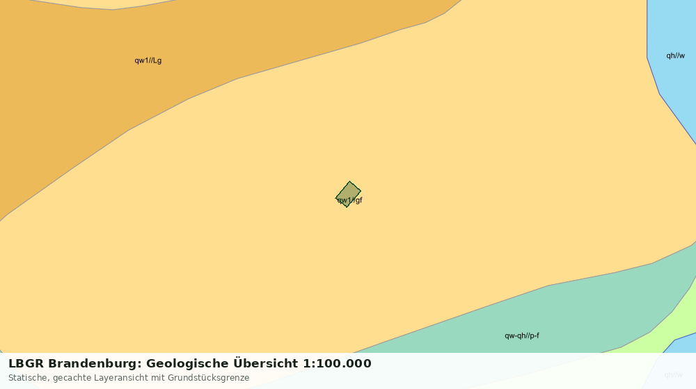Statische Kartenansicht: LBGR Brandenburg: Geologische Übersicht 1:100.000