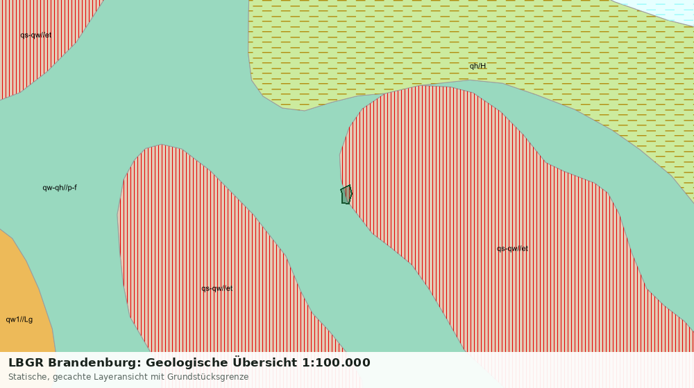 Statische Kartenansicht: LBGR Brandenburg: Geologische Übersicht 1:100.000