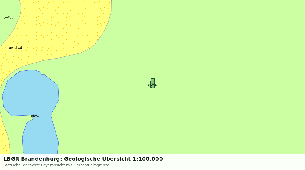 Statische Kartenansicht: LBGR Brandenburg: Geologische Übersicht 1:100.000