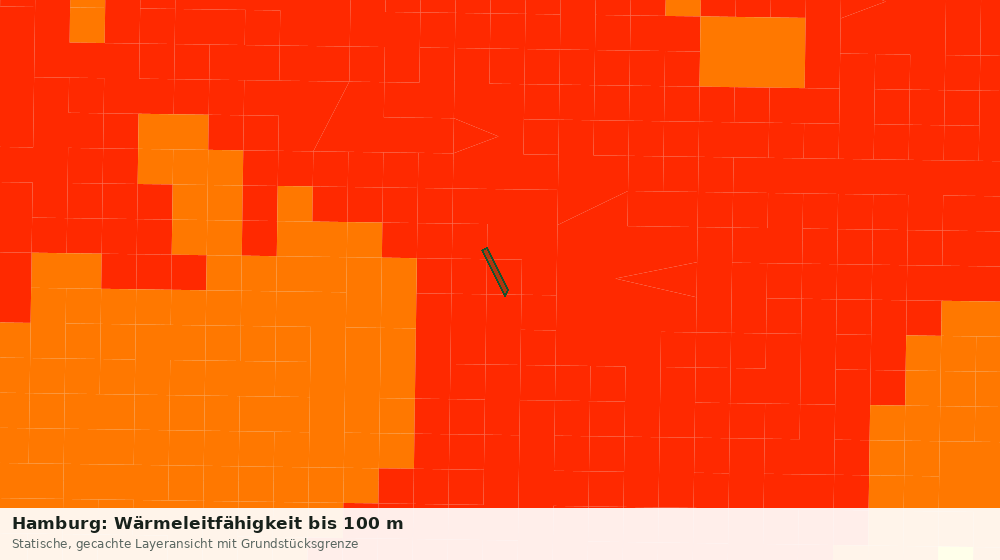 Statische Kartenansicht: Hamburg: Wärmeleitfähigkeit bis 100 m