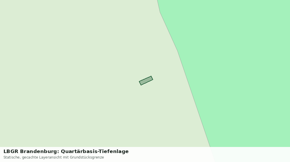 Statische Kartenansicht: LBGR Brandenburg: Quartärbasis-Tiefenlage