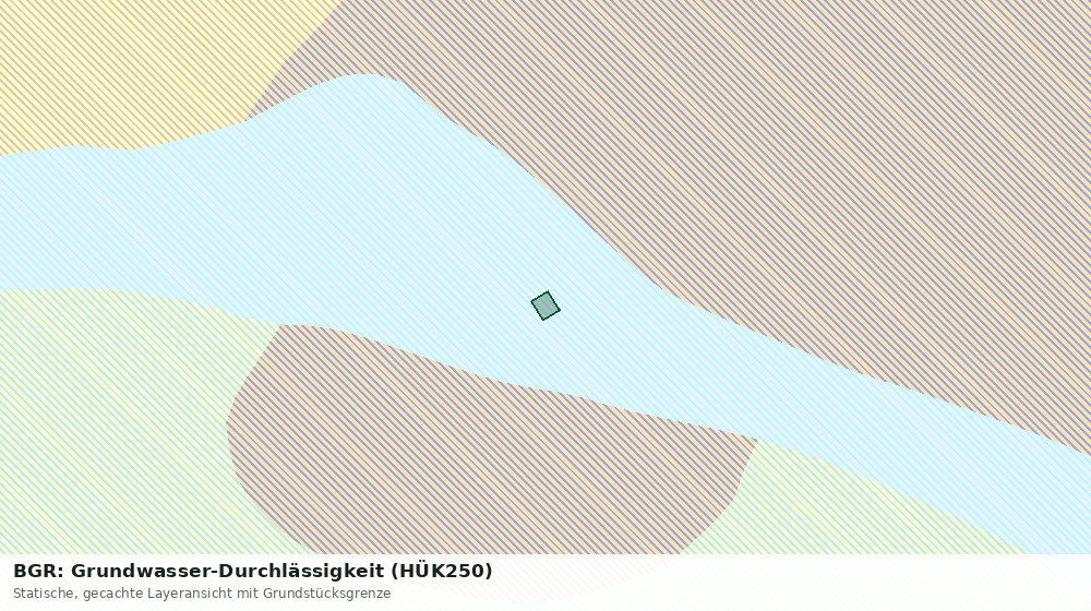 Statische Kartenansicht: BGR: Grundwasser-Durchlässigkeit (HÜK250)