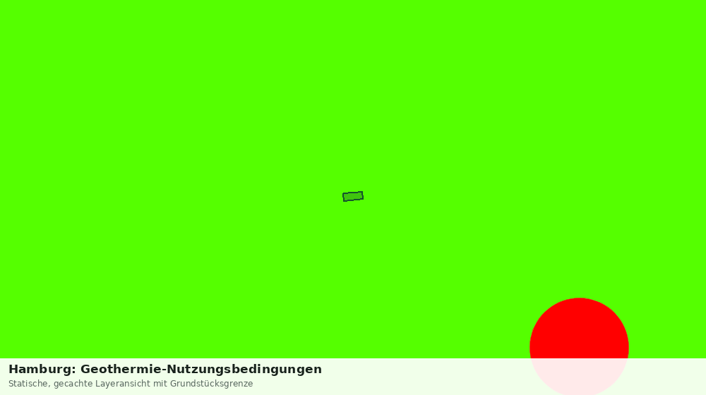 Statische Kartenansicht: Hamburg: Geothermie-Nutzungsbedingungen