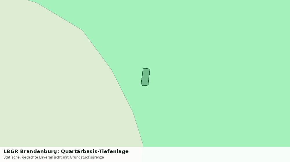 Statische Kartenansicht: LBGR Brandenburg: Quartärbasis-Tiefenlage