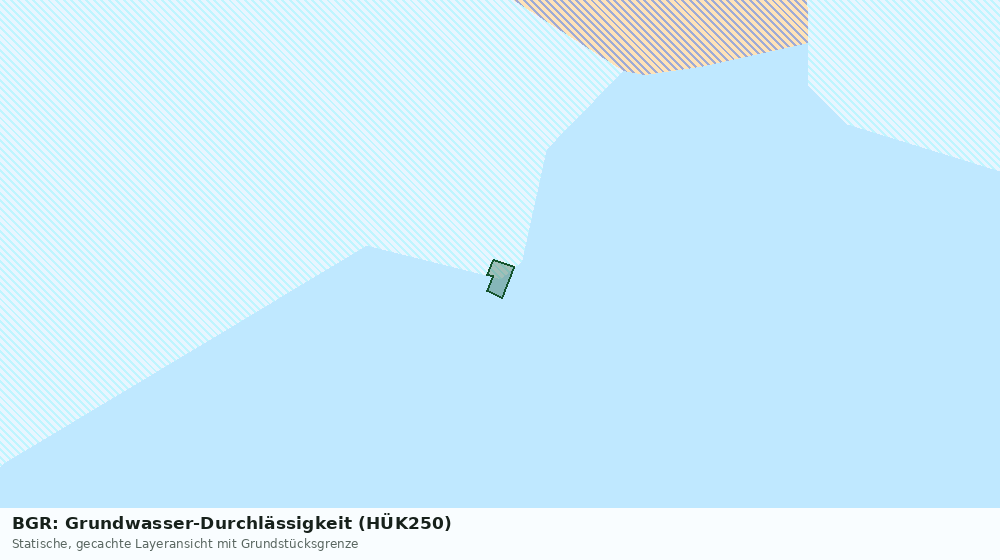 Statische Kartenansicht: BGR: Grundwasser-Durchlässigkeit (HÜK250)