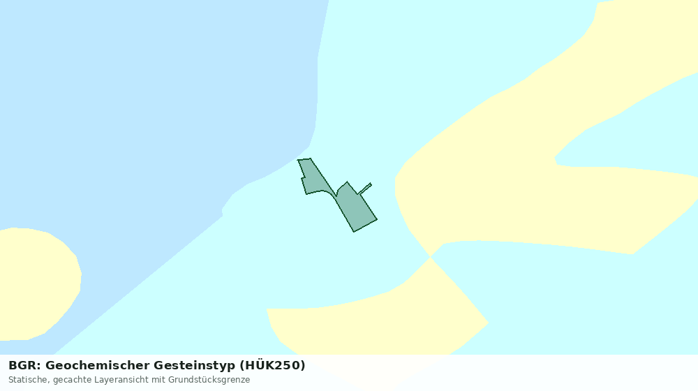 Statische Kartenansicht: BGR: Geochemischer Gesteinstyp (HÜK250)