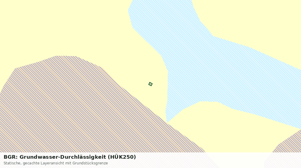 Statische Kartenansicht: BGR: Grundwasser-Durchlässigkeit (HÜK250)
