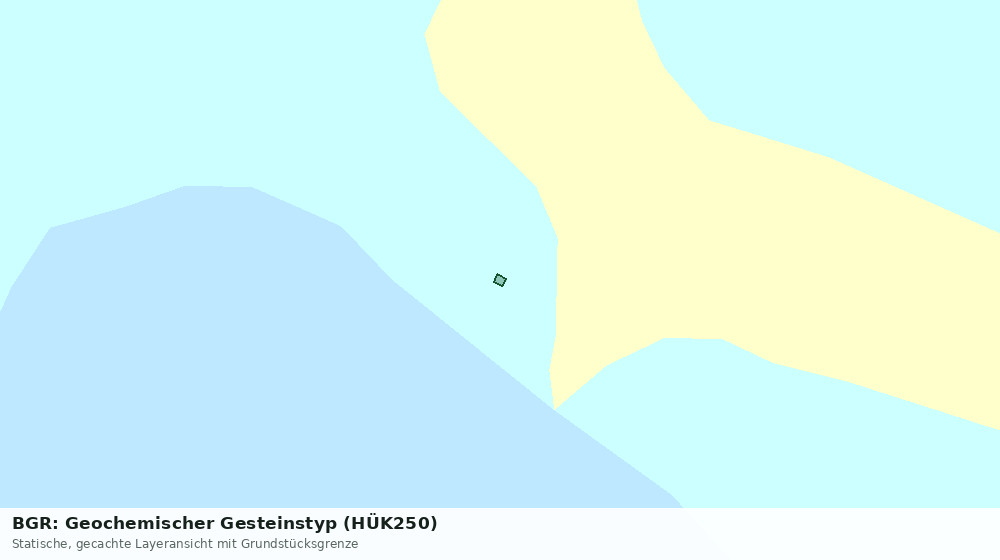 Statische Kartenansicht: BGR: Geochemischer Gesteinstyp (HÜK250)
