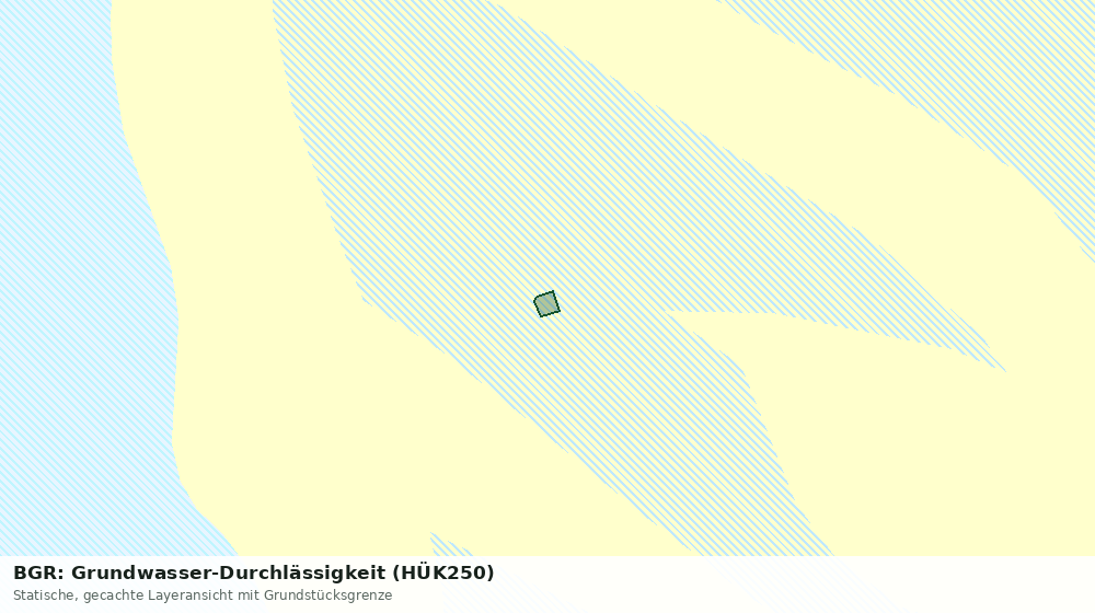Statische Kartenansicht: BGR: Grundwasser-Durchlässigkeit (HÜK250)