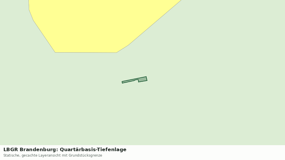 Statische Kartenansicht: LBGR Brandenburg: Quartärbasis-Tiefenlage