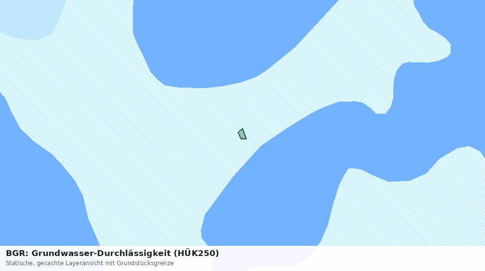 Statische Kartenansicht: BGR: Grundwasser-Durchlässigkeit (HÜK250)