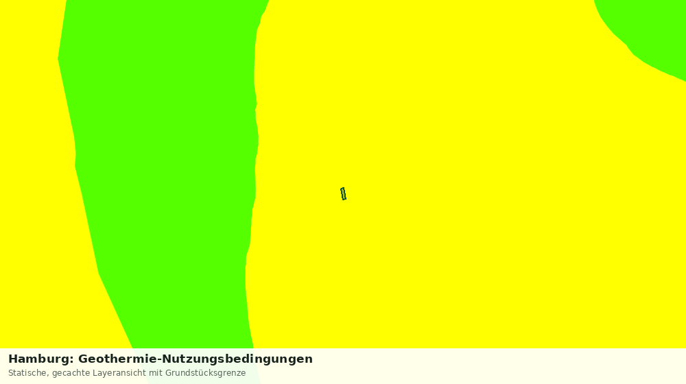 Statische Kartenansicht: Hamburg: Geothermie-Nutzungsbedingungen