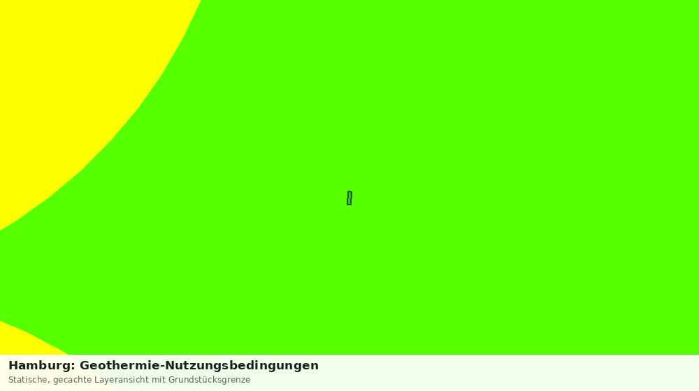 Statische Kartenansicht: Hamburg: Geothermie-Nutzungsbedingungen