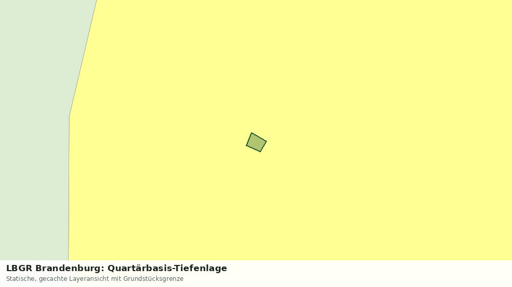 Statische Kartenansicht: LBGR Brandenburg: Quartärbasis-Tiefenlage