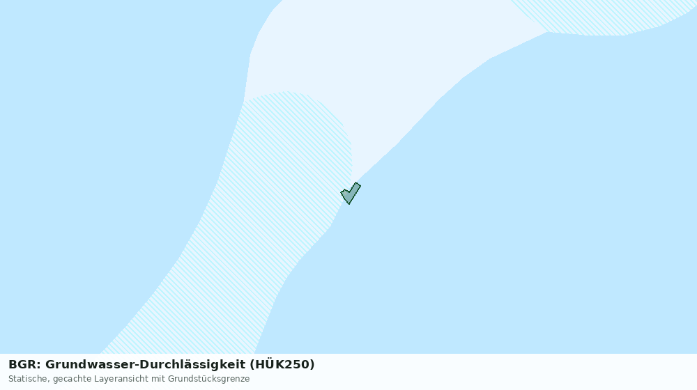 Statische Kartenansicht: BGR: Grundwasser-Durchlässigkeit (HÜK250)
