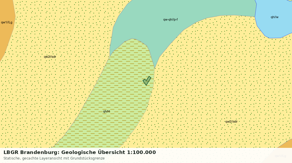 Statische Kartenansicht: LBGR Brandenburg: Geologische Übersicht 1:100.000