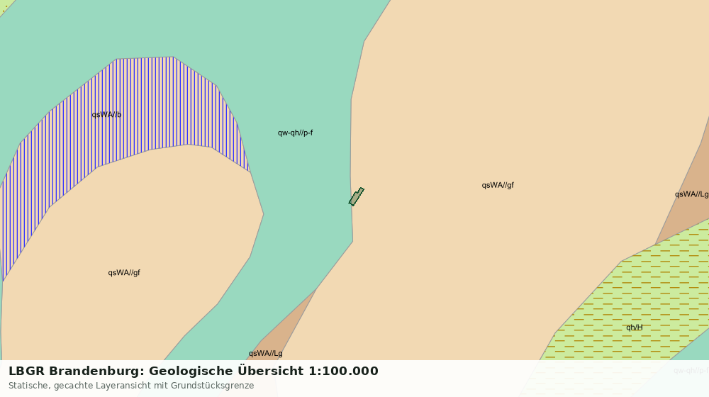 Statische Kartenansicht: LBGR Brandenburg: Geologische Übersicht 1:100.000