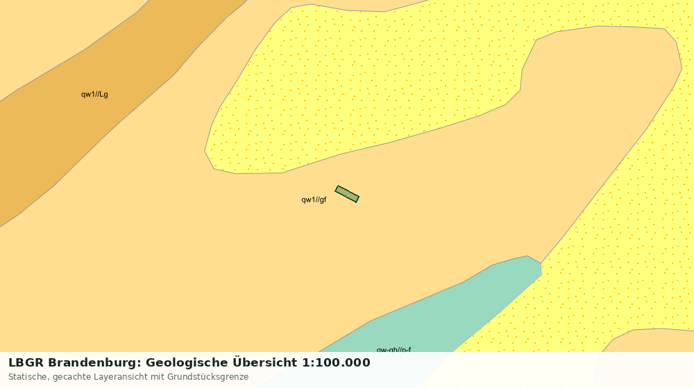 Statische Kartenansicht: LBGR Brandenburg: Geologische Übersicht 1:100.000