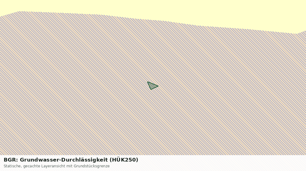 Statische Kartenansicht: BGR: Grundwasser-Durchlässigkeit (HÜK250)