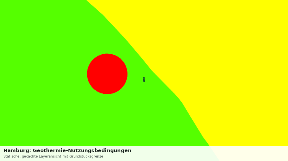 Statische Kartenansicht: Hamburg: Geothermie-Nutzungsbedingungen