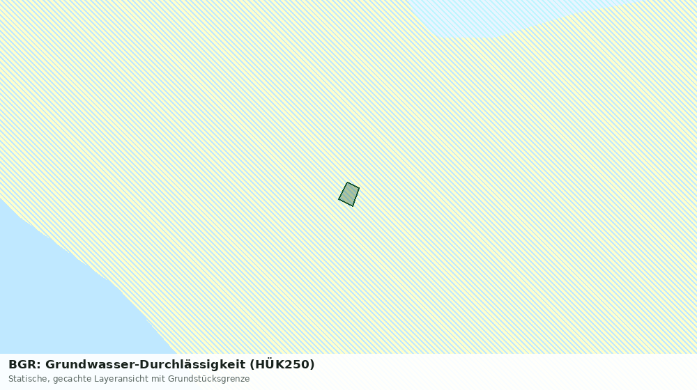 Statische Kartenansicht: BGR: Grundwasser-Durchlässigkeit (HÜK250)