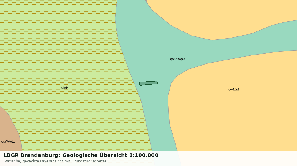 Statische Kartenansicht: LBGR Brandenburg: Geologische Übersicht 1:100.000
