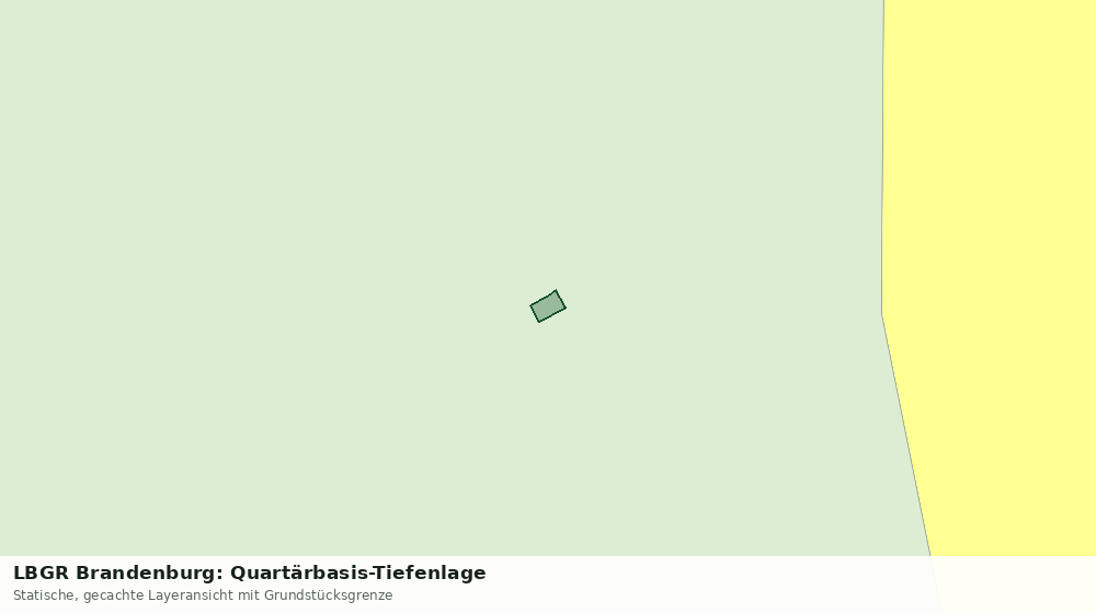 Statische Kartenansicht: LBGR Brandenburg: Quartärbasis-Tiefenlage