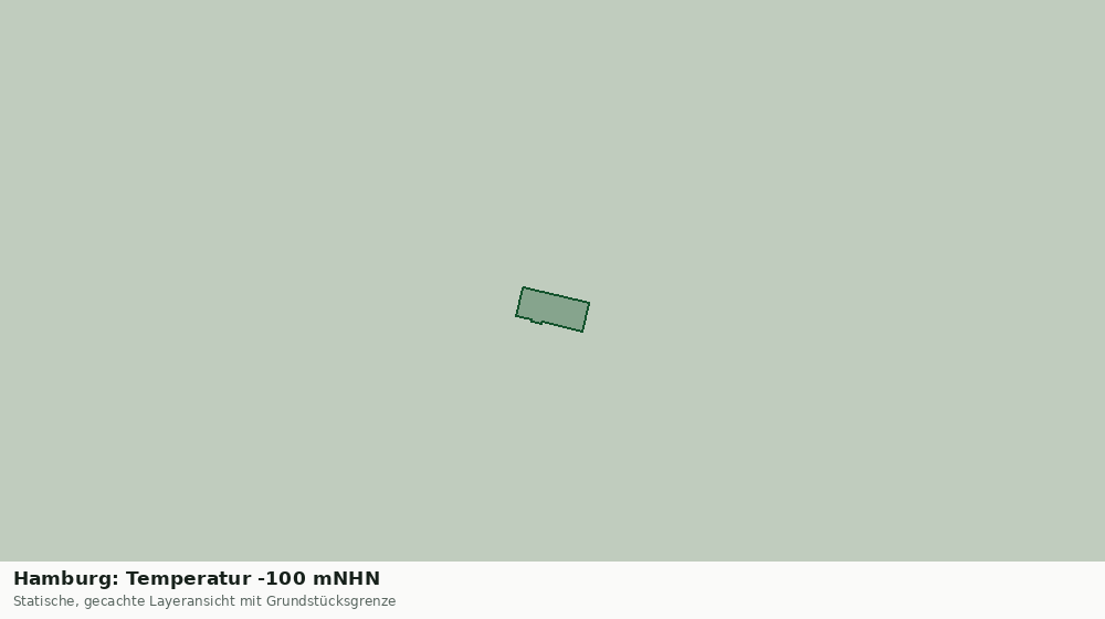 Statische Kartenansicht: Hamburg: Temperatur -100 mNHN