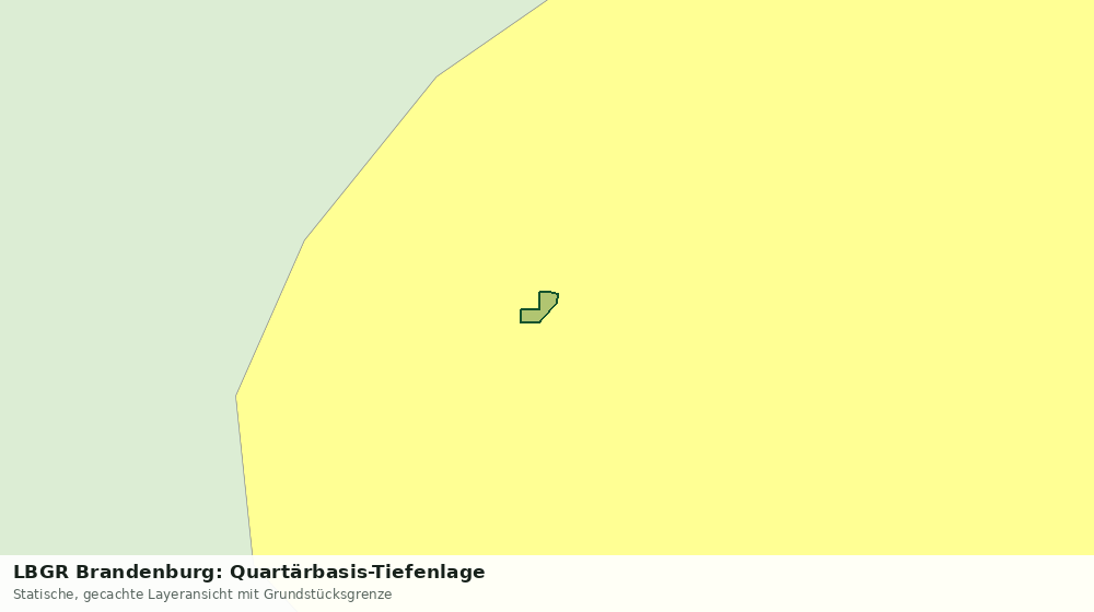 Statische Kartenansicht: LBGR Brandenburg: Quartärbasis-Tiefenlage
