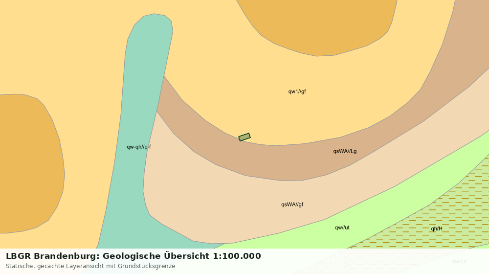 Statische Kartenansicht: LBGR Brandenburg: Geologische Übersicht 1:100.000