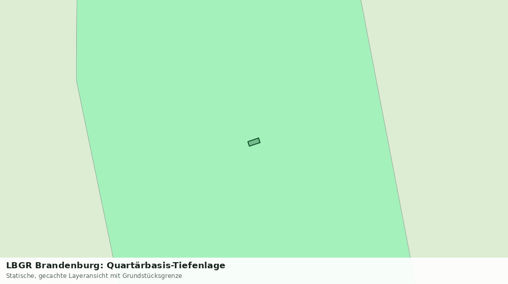 Statische Kartenansicht: LBGR Brandenburg: Quartärbasis-Tiefenlage
