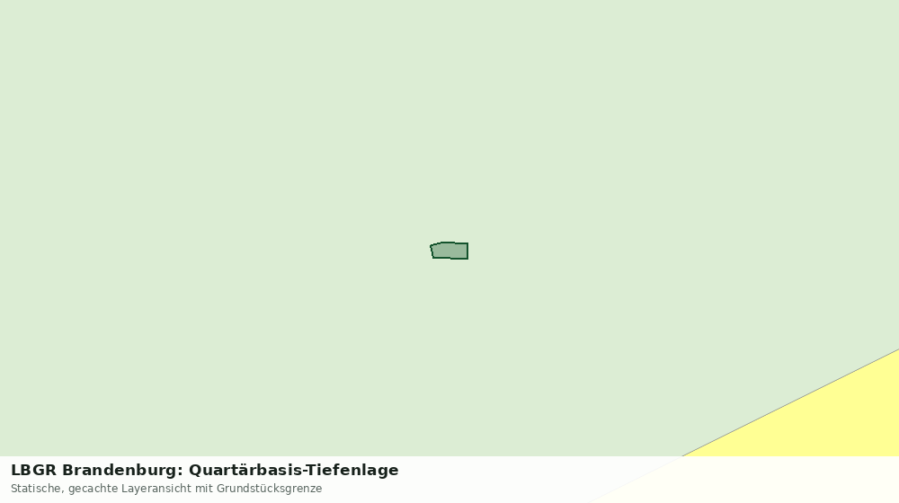 Statische Kartenansicht: LBGR Brandenburg: Quartärbasis-Tiefenlage
