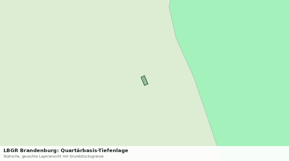 Statische Kartenansicht: LBGR Brandenburg: Quartärbasis-Tiefenlage