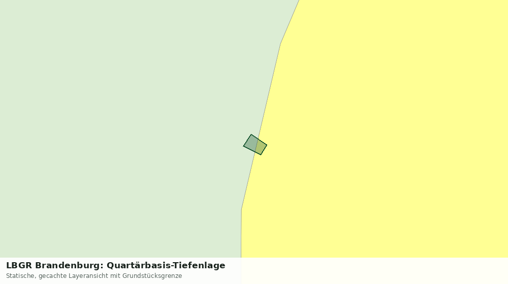 Statische Kartenansicht: LBGR Brandenburg: Quartärbasis-Tiefenlage